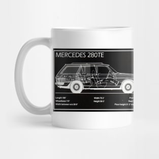 Mercedes W123 Estate Mug